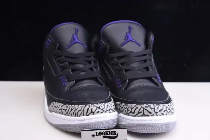 Rep TBkick Black 3 CT8532-050 Court Air Jordan Retro Purple 0611